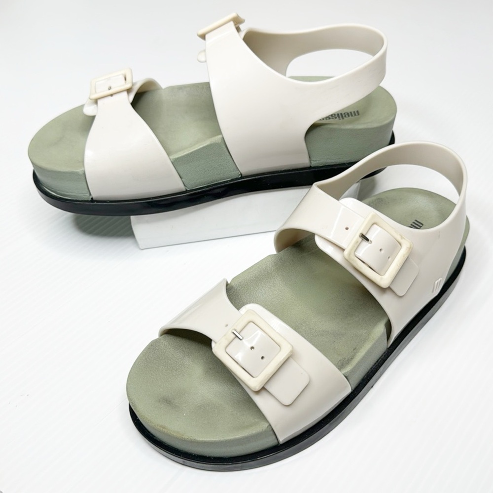Mellisa Jelly Double Buckle Wide Platform Sandal (8)